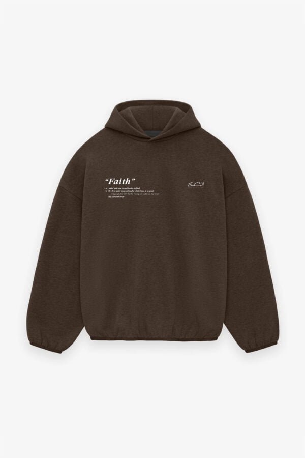 Faith Hoodie - Coffee